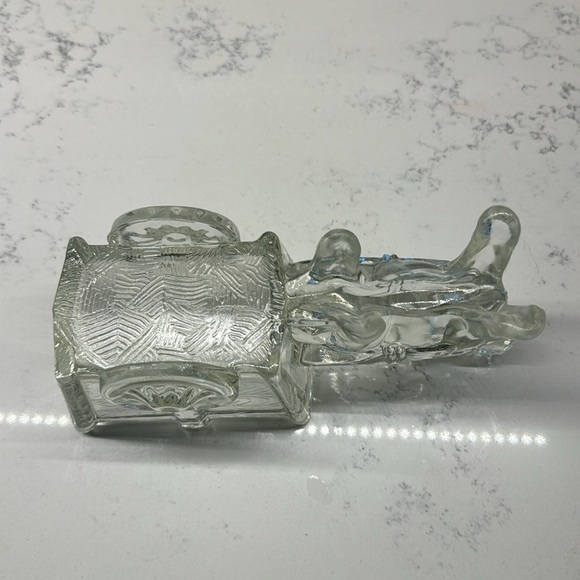 Vintage Large Jeannette Glass Candy Dish, Horse and Cart, - Picture 9 of 10